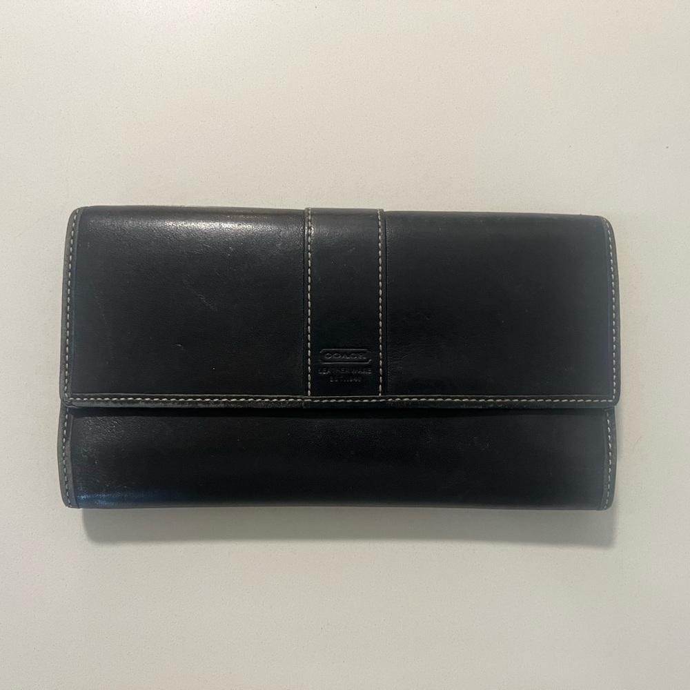 Coach Black Leather Wallet
